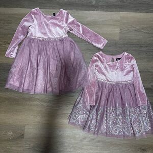 Holiday Velvet Dresses - size 4t and2t